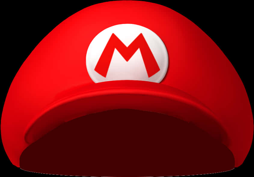 Iconic Red Cap With M Logo