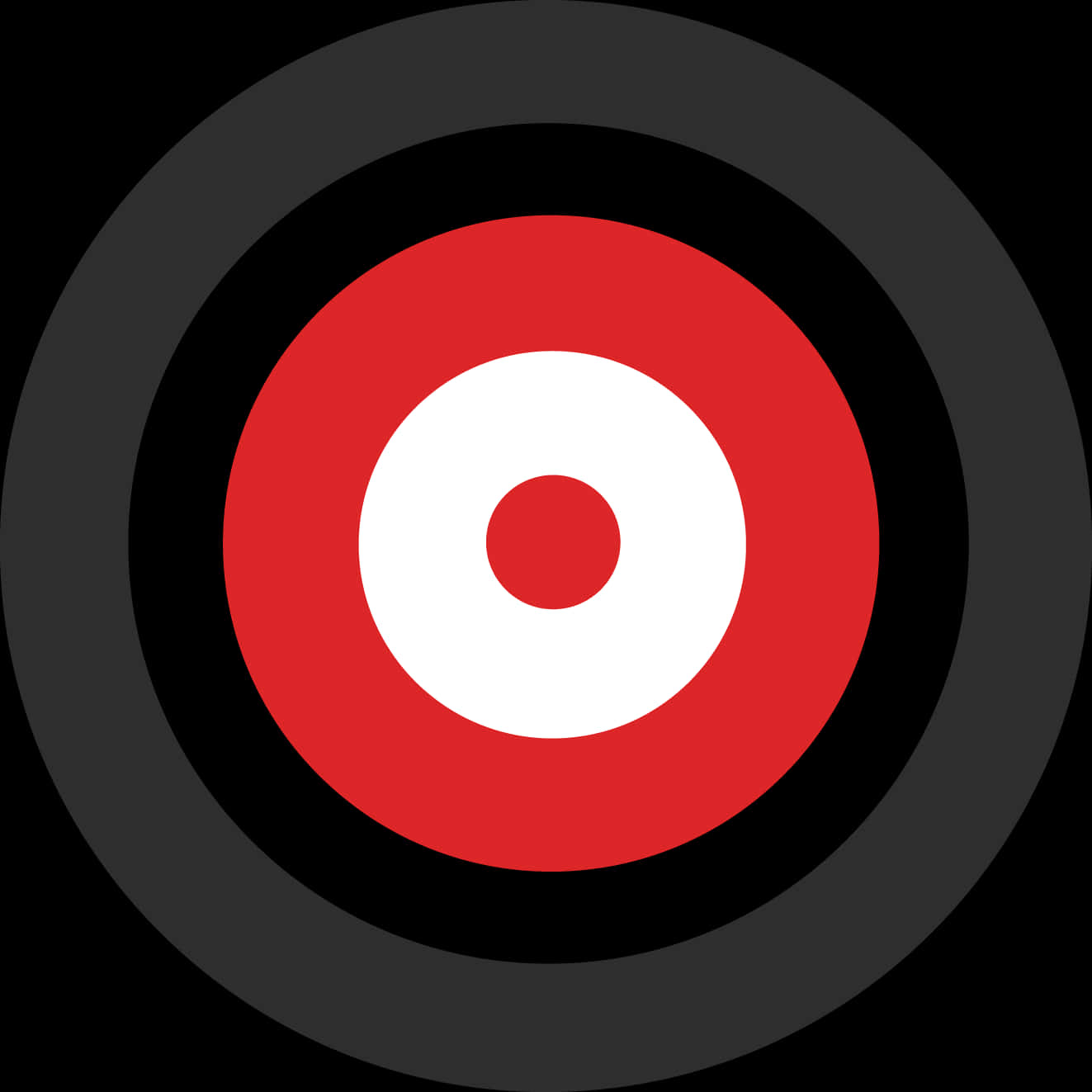 Iconic Redand White Bullseye Design