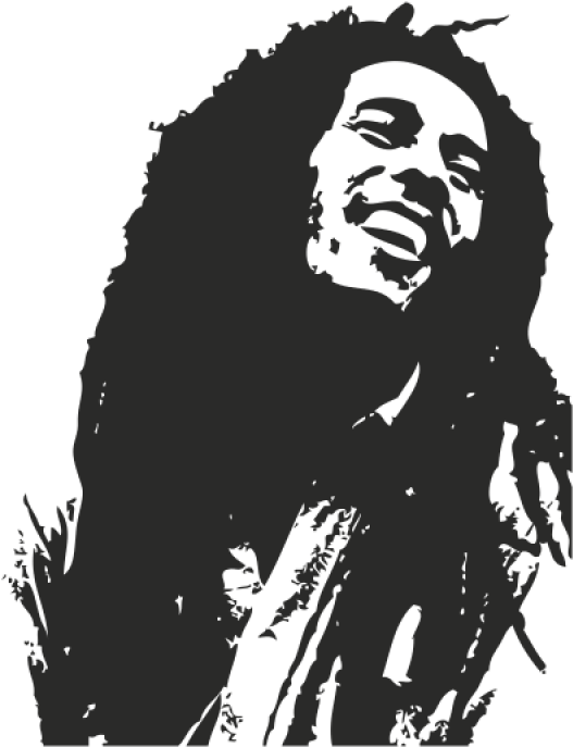 Iconic Reggae Legend Silhouette