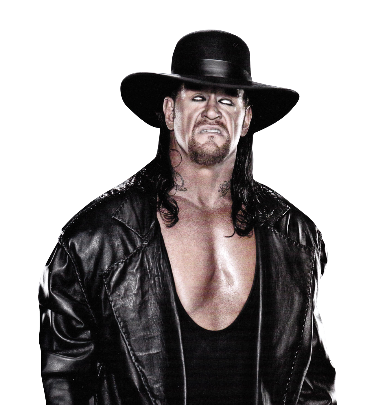 Iconic Wrestlerin Black Hatand Coat