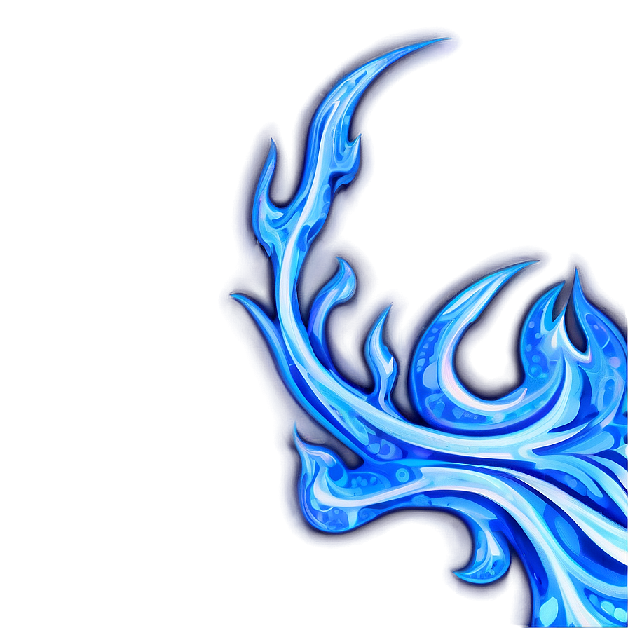 Icy Blue Flames Png 06122024