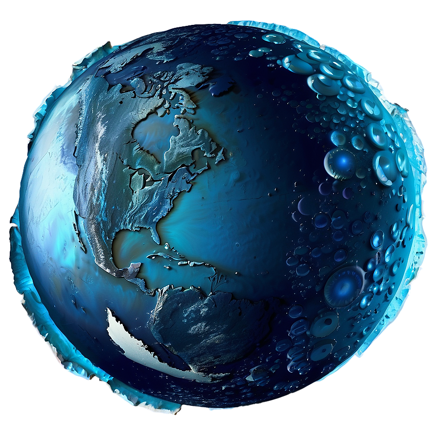 Icy Blue Planet Scene Png 06292024