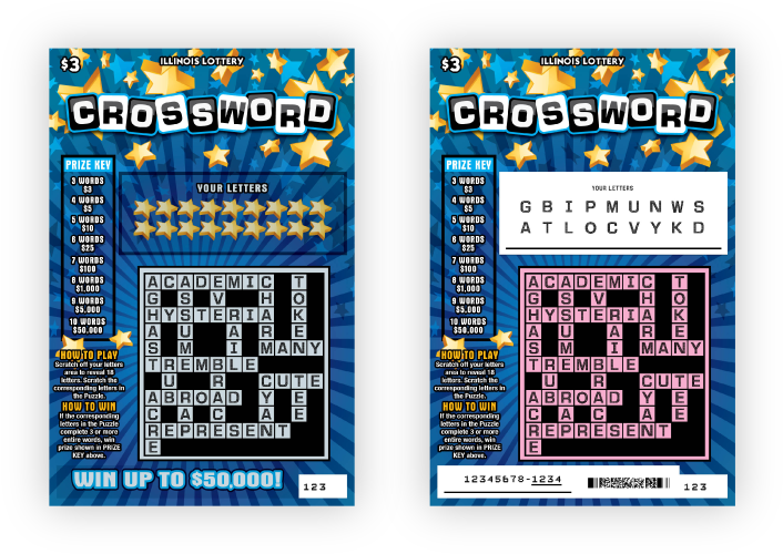 Illinois Lottery Crossword Tickets