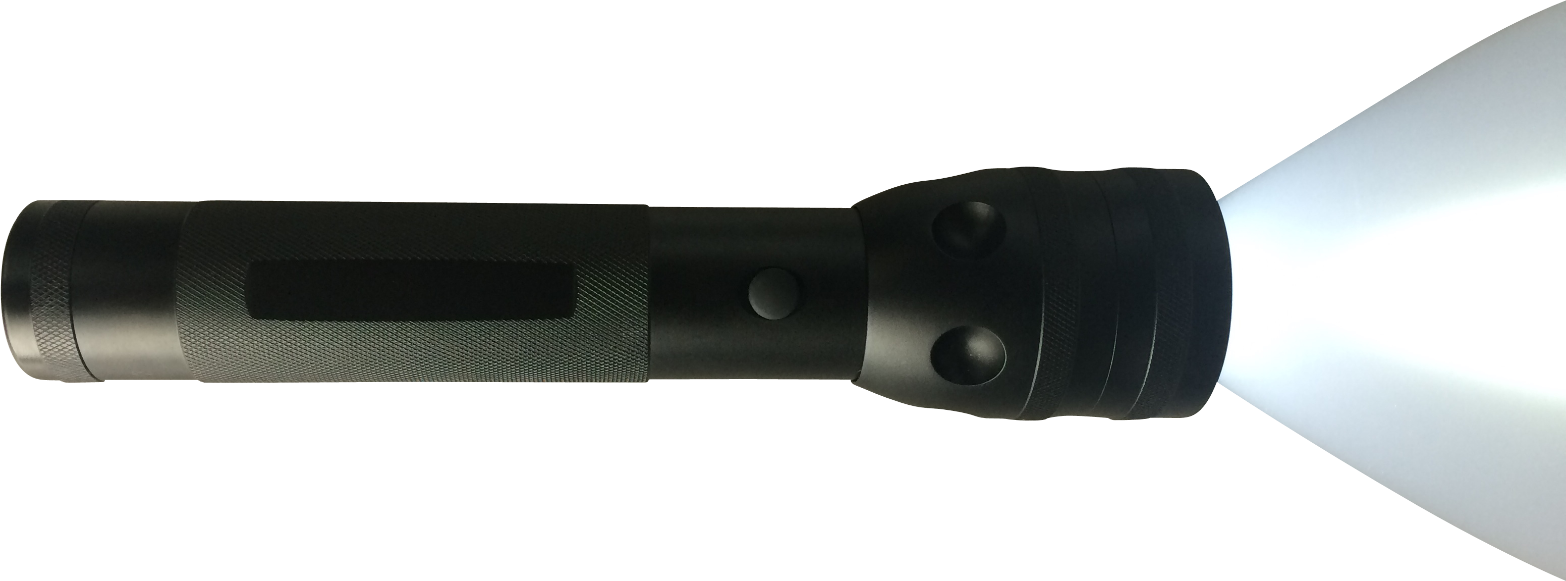 Illuminated Black Flashlight