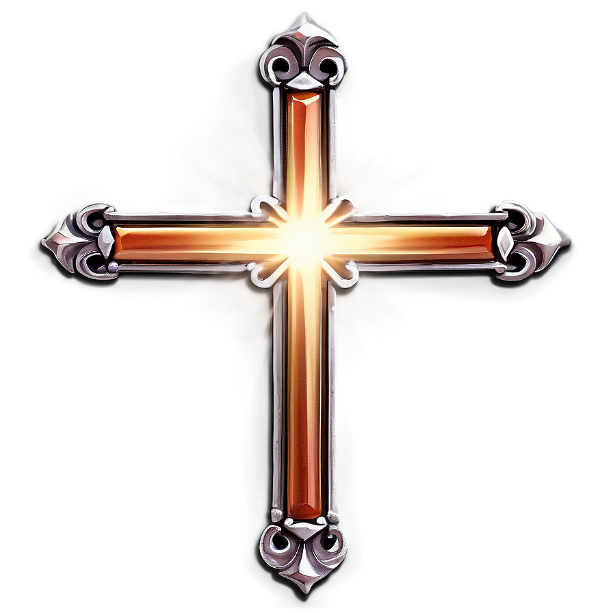 Illuminated Catholic Cross Designation Png 77