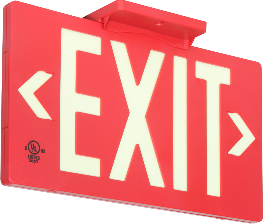 Illuminated Exit Sign