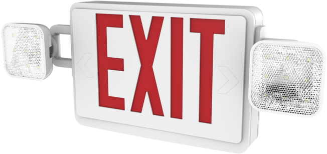 Illuminated Exit Signwith Emergency Lights