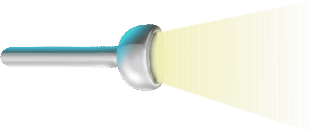 Illuminated Flashlight Beam