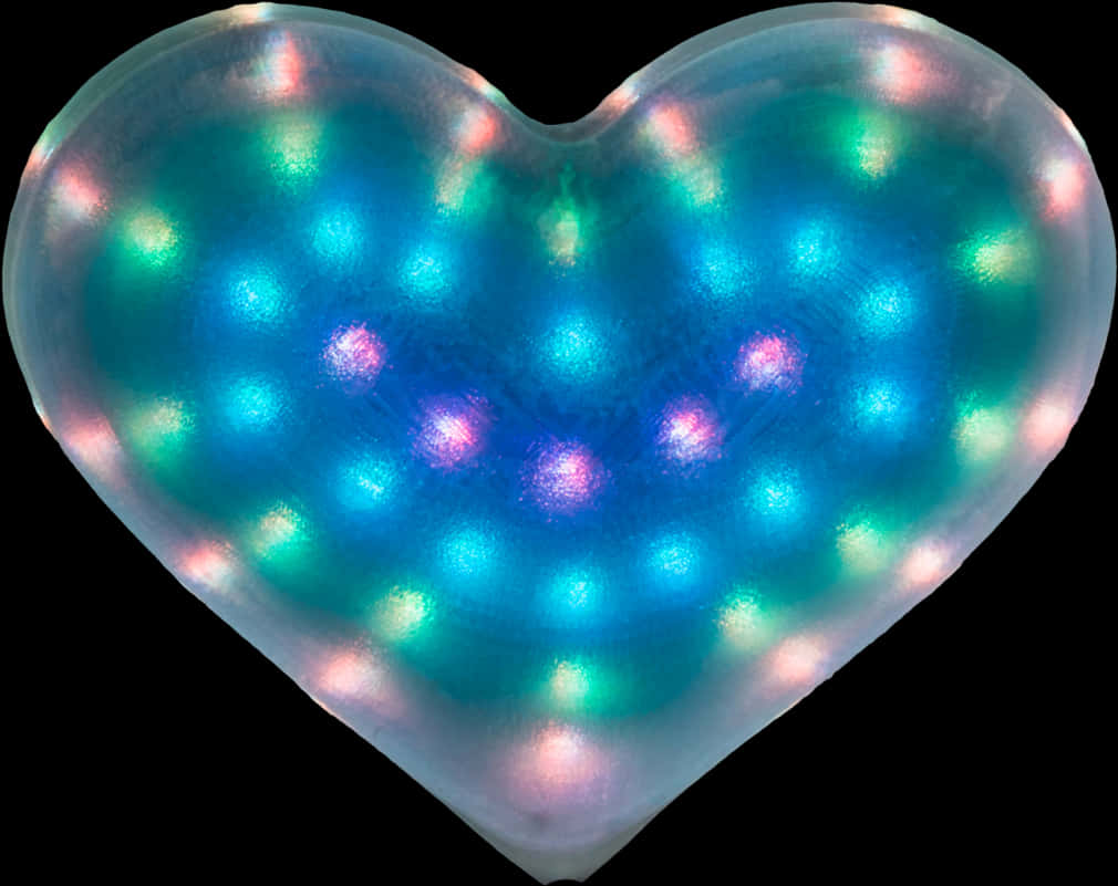 Illuminated Heart Transparent Background