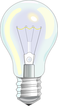 Illuminated Light Bulb Graphic