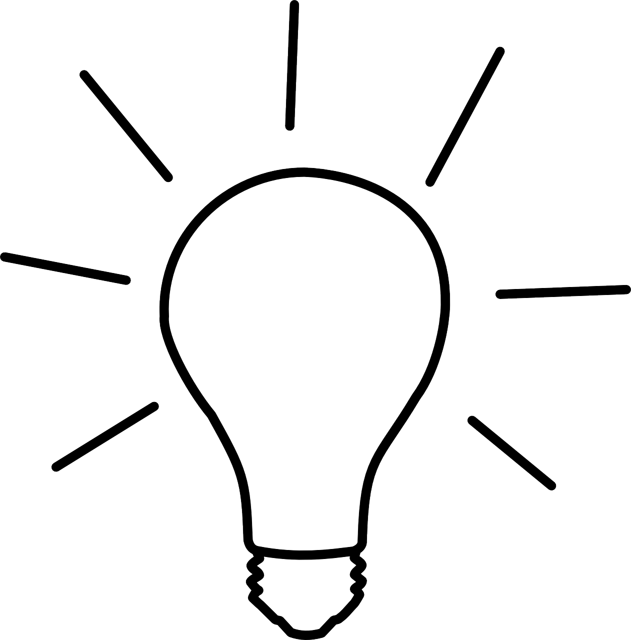 Illuminated Lightbulb Graphic