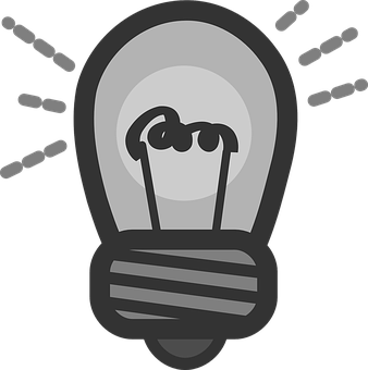 Illuminated Lightbulb Graphic