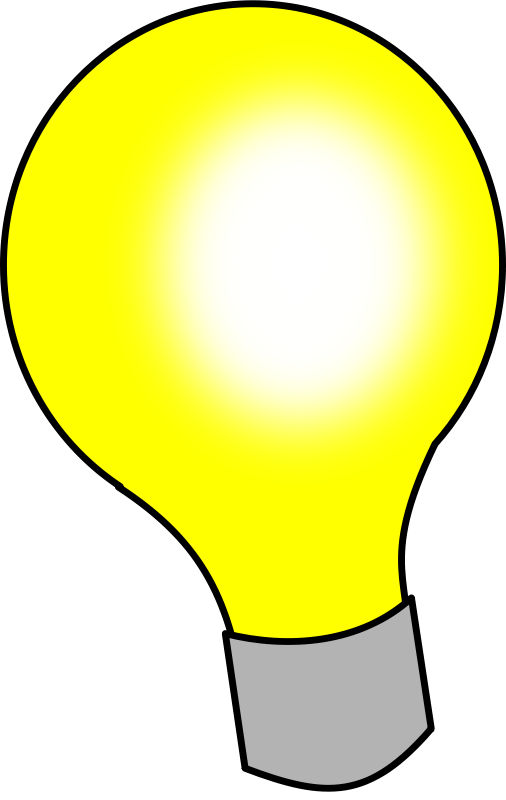 Illuminated Lightbulb Graphic