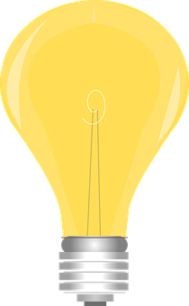 Illuminated Lightbulb Graphic