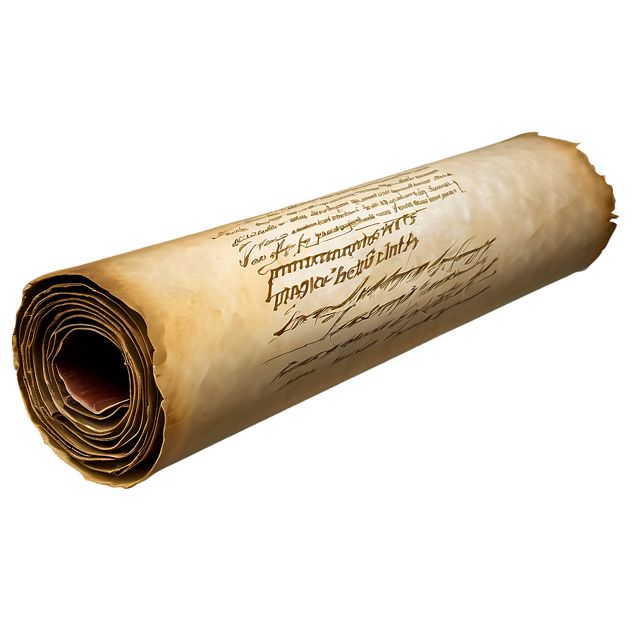 Illuminated Manuscript Scroll Png 06262024