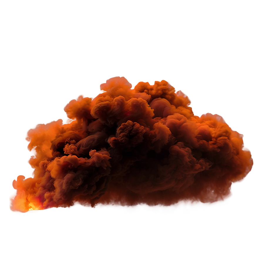 Illuminated Orange Smoke Png 06262024