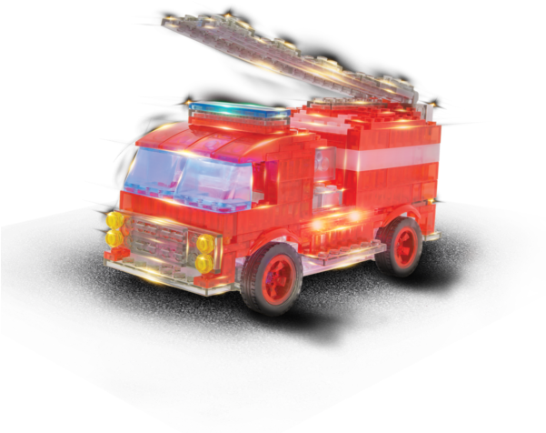 Illuminated Red Fire Truck Toy