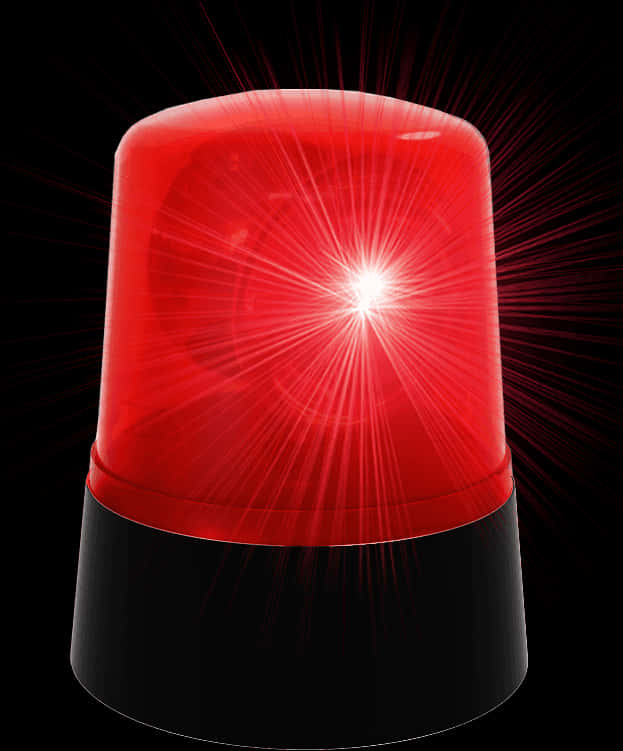 Illuminated Red Warning Light