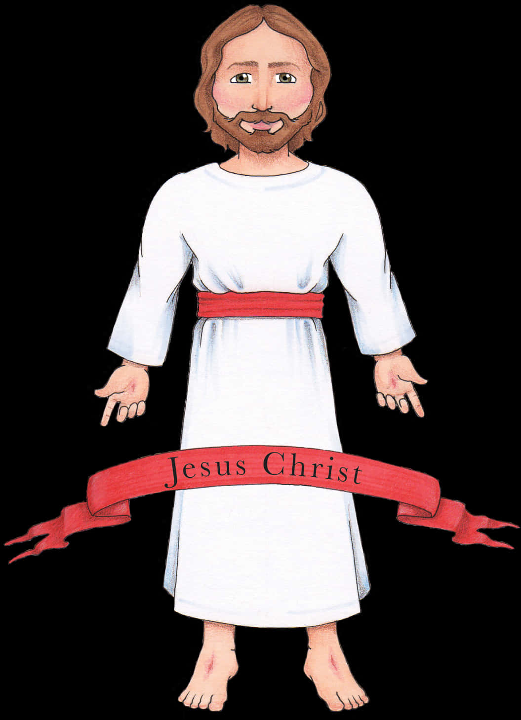 Illustrated Jesus Christ Standing