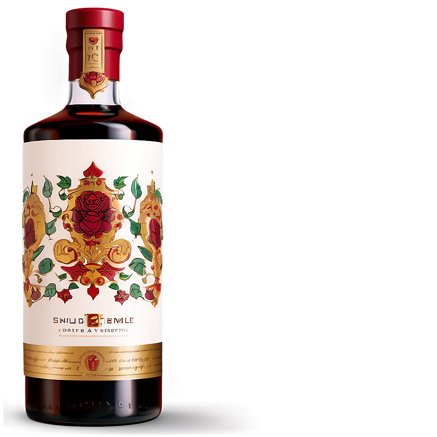 Illustrated Liquor Bottle Png Xkj55