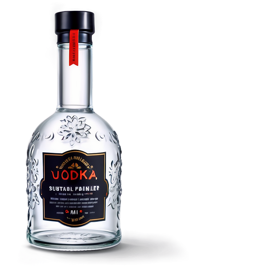 Illustrated Vodka Bottle Png Fqa88