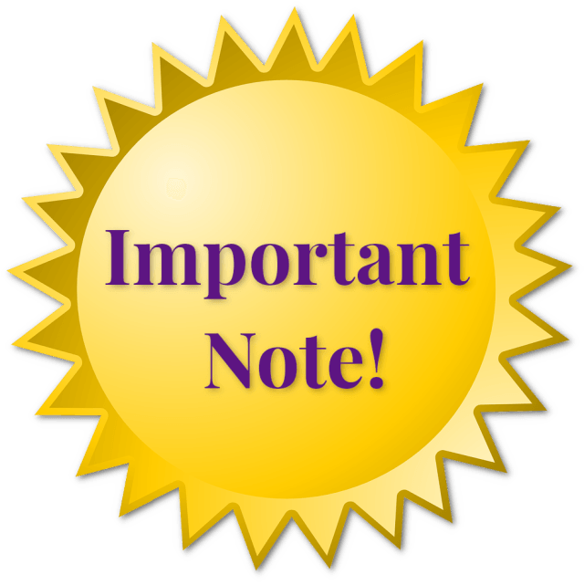 Important Note Seal Graphic