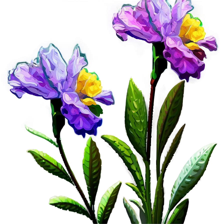 Impressionist Flower Scene Png 06262024