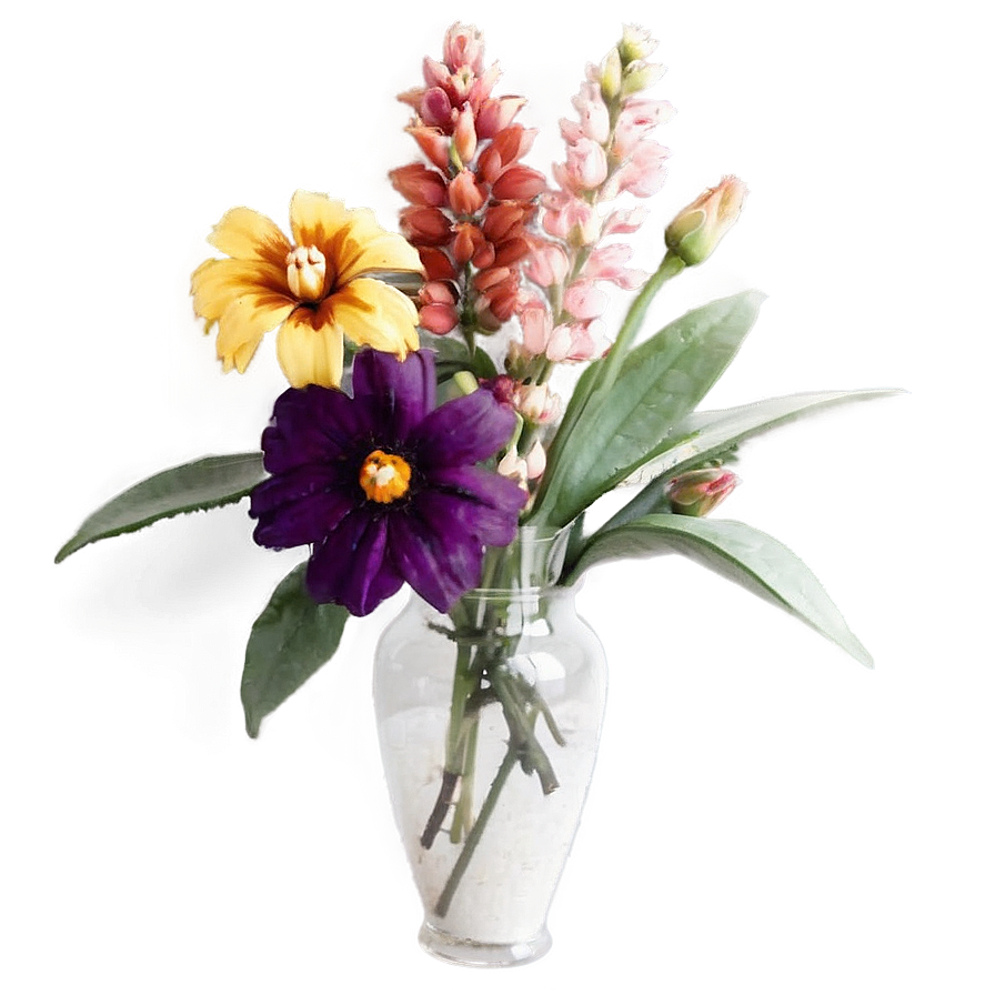 Impressionist Flower Scene Png Mbx19