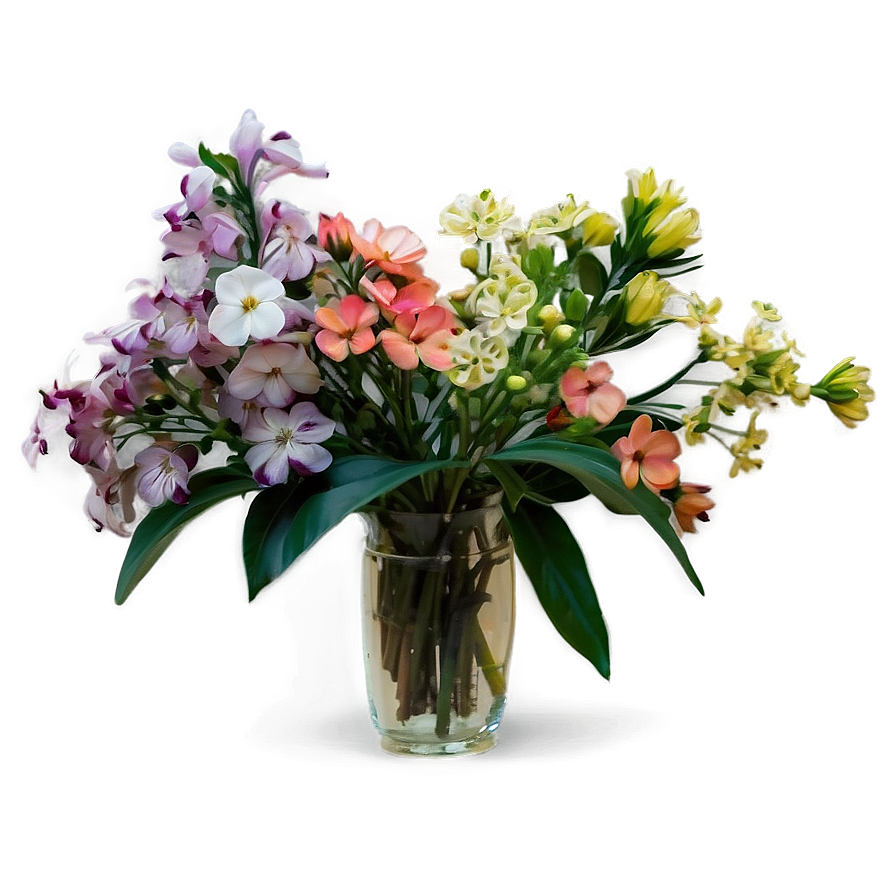 Impressionist Flower Scene Png Typ52