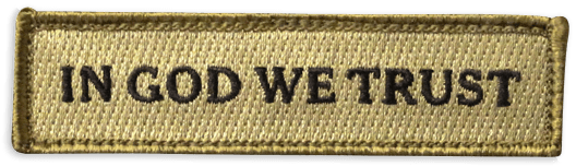 In God We Trust Embroidered Patch