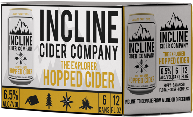 Incline Cider Company Hopped Cider Can Design