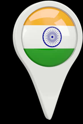 India Flag Map Pin