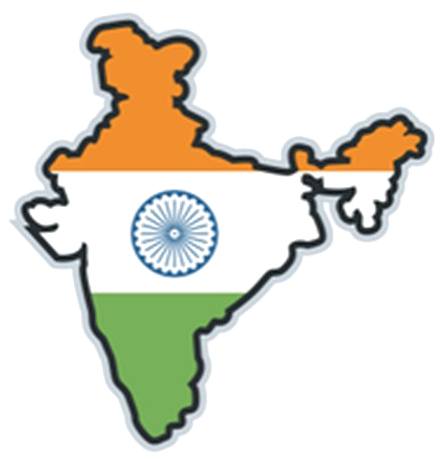 India Independence Map Ashoka Chakra