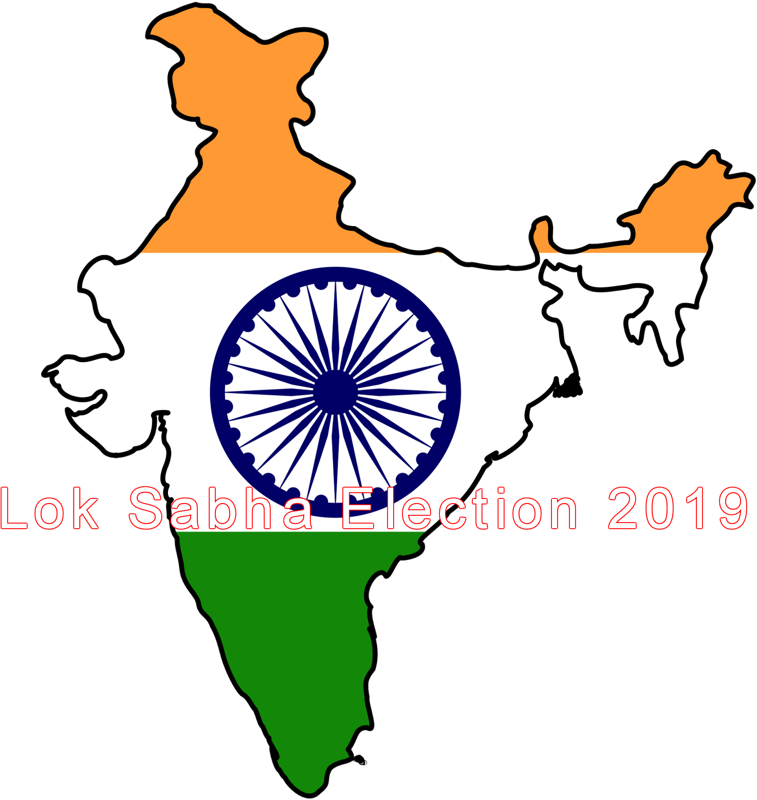 India Map Lok Sabha Election2019