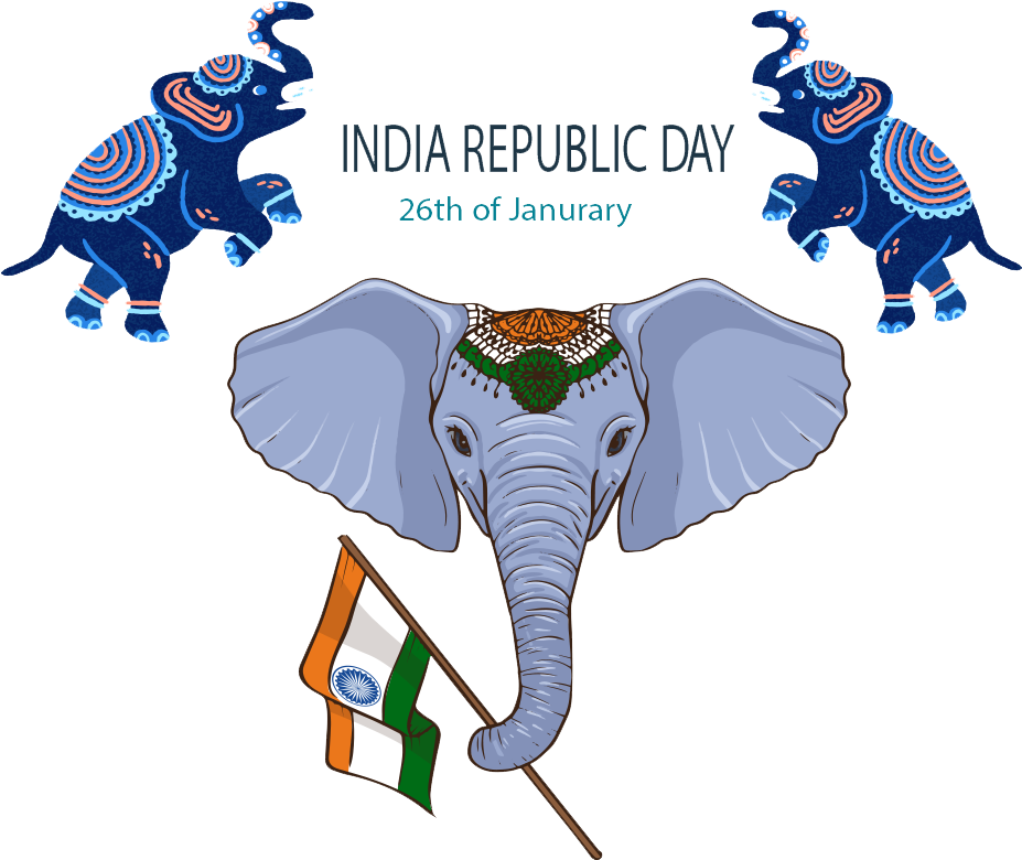 India Republic Day Celebration Elephants