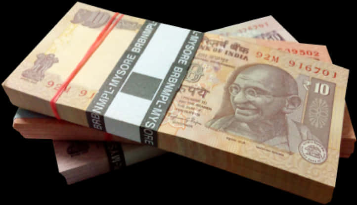 Indian Currency Notes Bundle