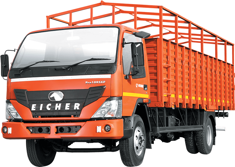 Indian Eicher Lorry Side View