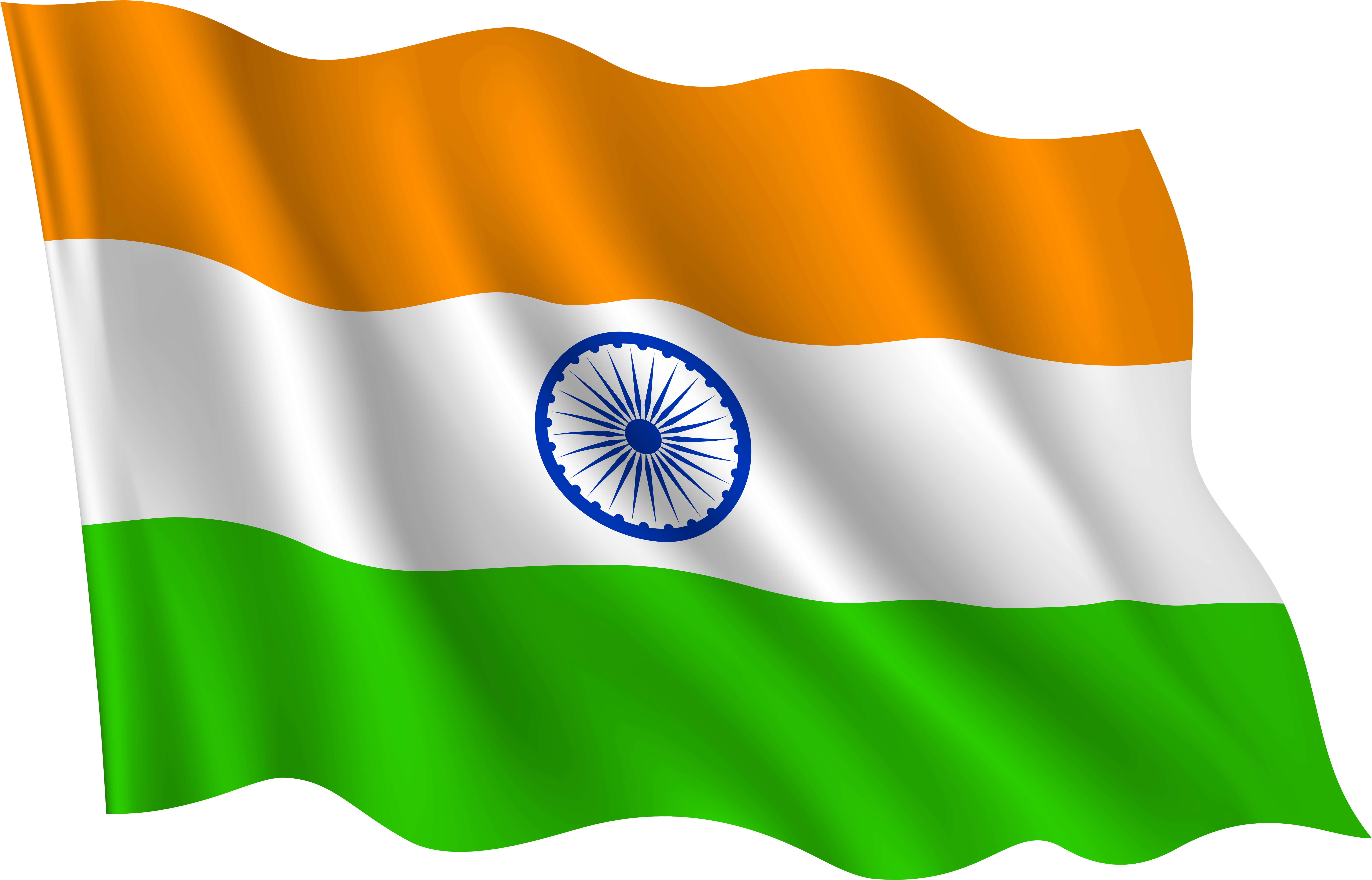 Indian Flag Waving Independence Day