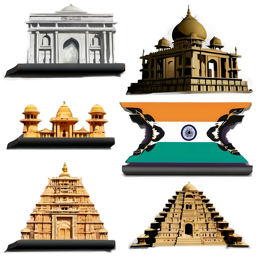 Indian Historical Monuments Png 06132024