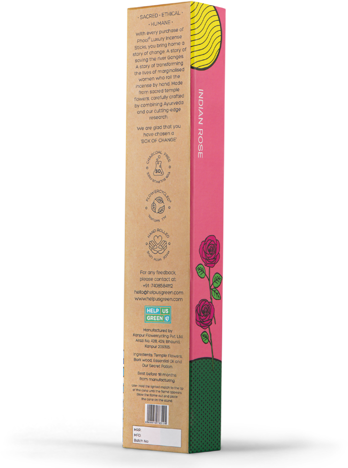 Indian Rose Incense Sticks Packaging