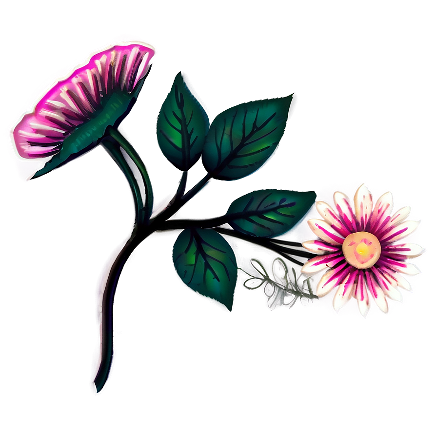 Indie Flower Illustration Png 06252024