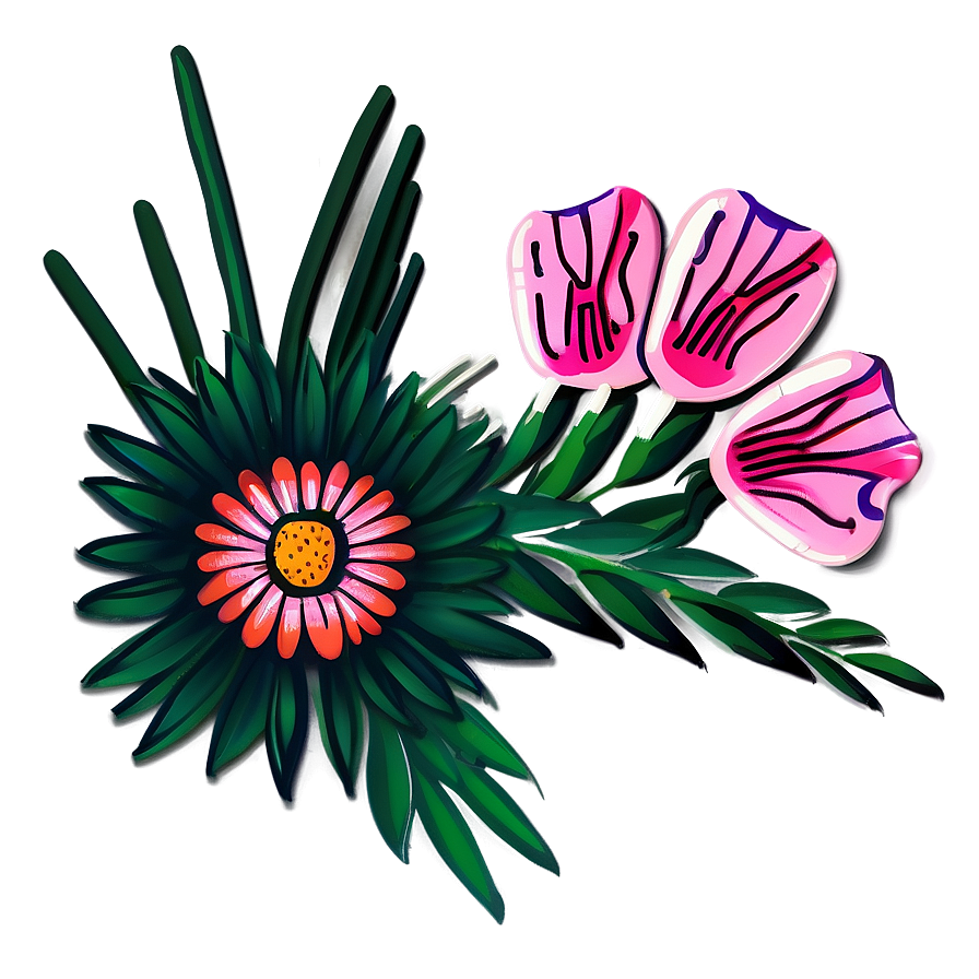 Indie Flower Illustration Png 06252024