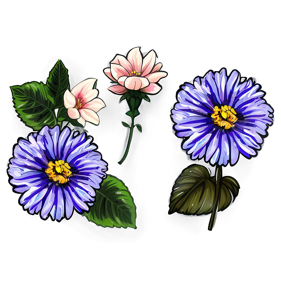 Indie Flower Sticker Png Lrs11