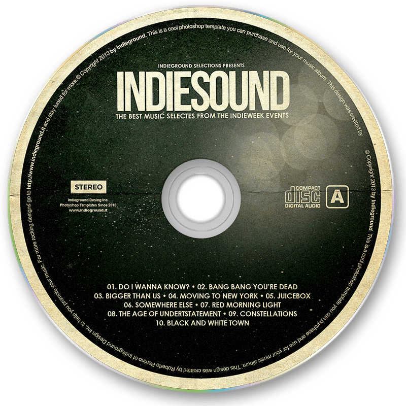 Indie Sound C D Template