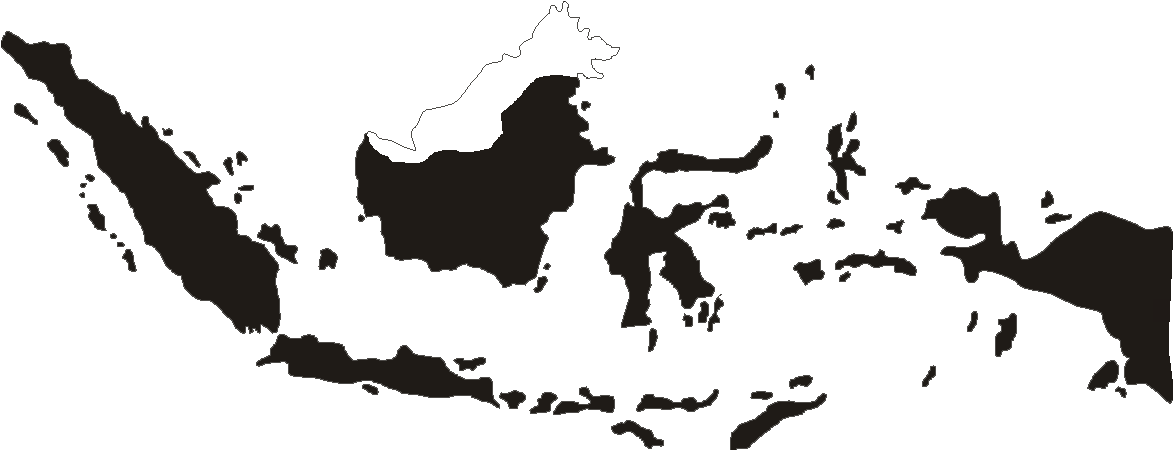 Indonesia Silhouette Map