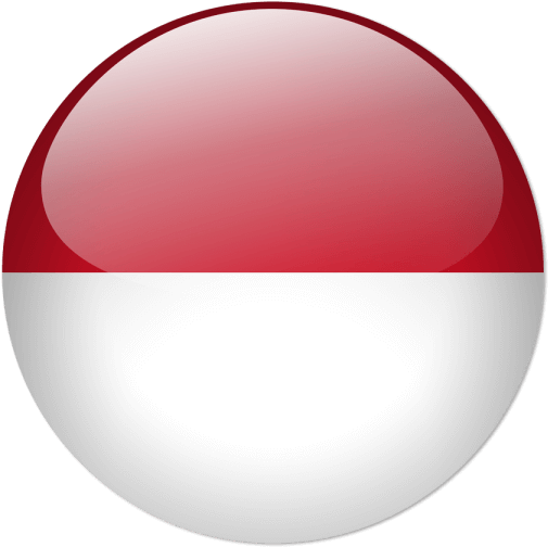 Indonesian Flag Sphere Rendering