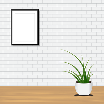 Indoor Plant White Wall Decor