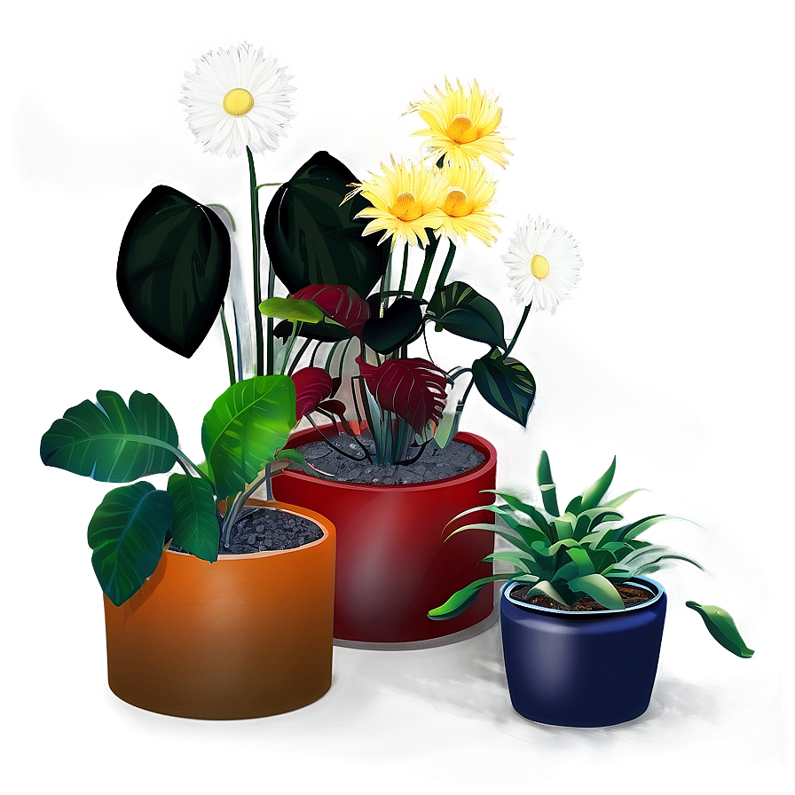 Indoor Plants With Flowers Png Jxj