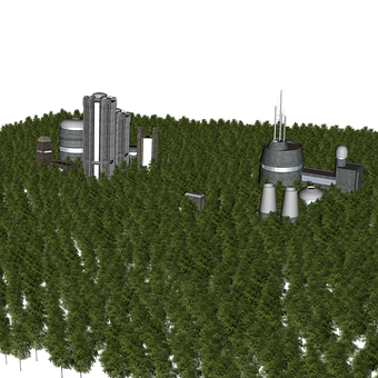 Industrial Complexin Forest