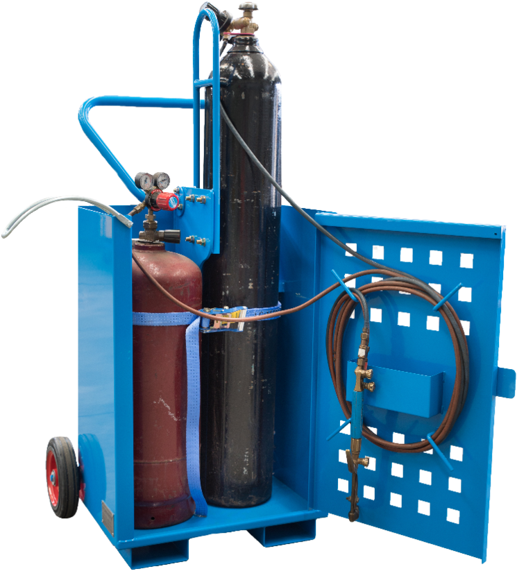 Industrial Gas Cylinder Setup